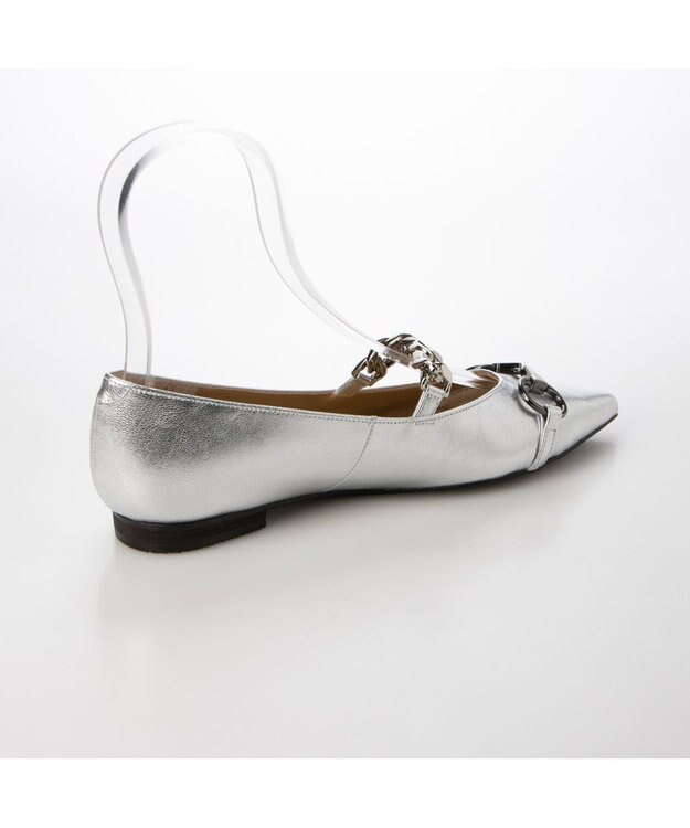 MODE ET JACOMO <MODE ET JACOMO>ポインテッドトゥメリージェーンパンプス シルバー