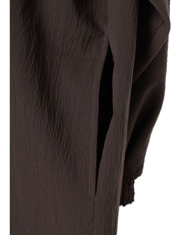 Green Parks ■ＥＳＣＡＲ　ギャザーヨークキリカエワンピース Charcoal Gray