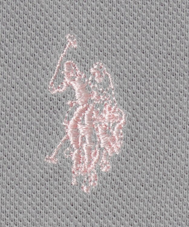 WEGO 【ユニセックス着用ITEM/SMLサイズ展開】別注USPOLOラインポロシャツ グレー