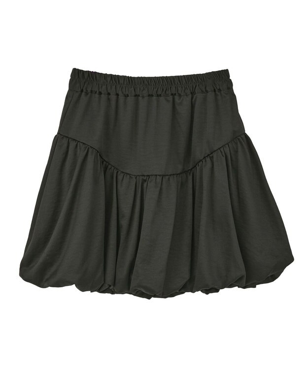 earth music&ecology ラウンド切り替えバルーンミニスカート Black
