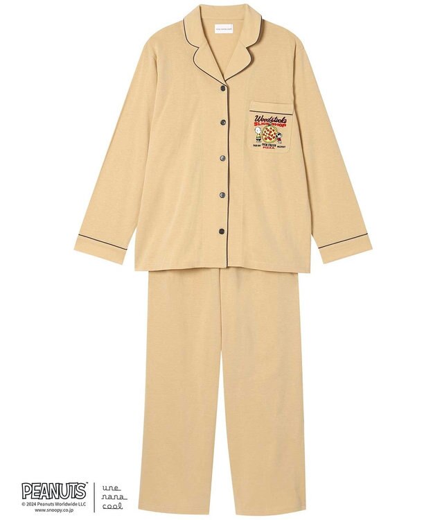 une nana cool MADE WITH PEANUTS 【綿100％】天竺パジャマ BE