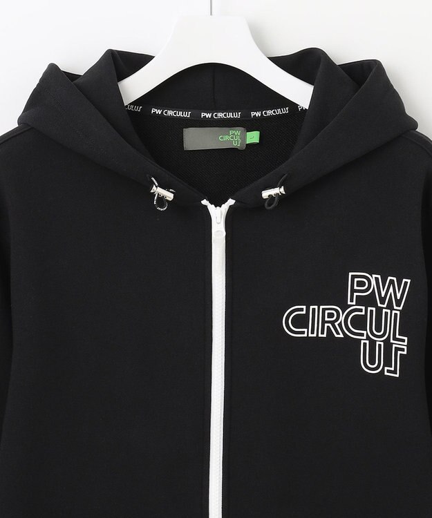 PW CIRCULUS 【MEN】アスレジャー 裏毛 ジップアップ パーカー ブラック系
