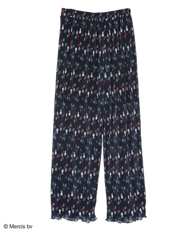 Green Parks ｍｉｆｆｙ／総柄プリーツパンツ Navy