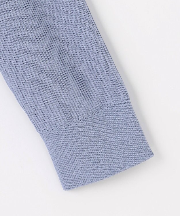 ANY SIS リブショートレングス カーディガン ブルー