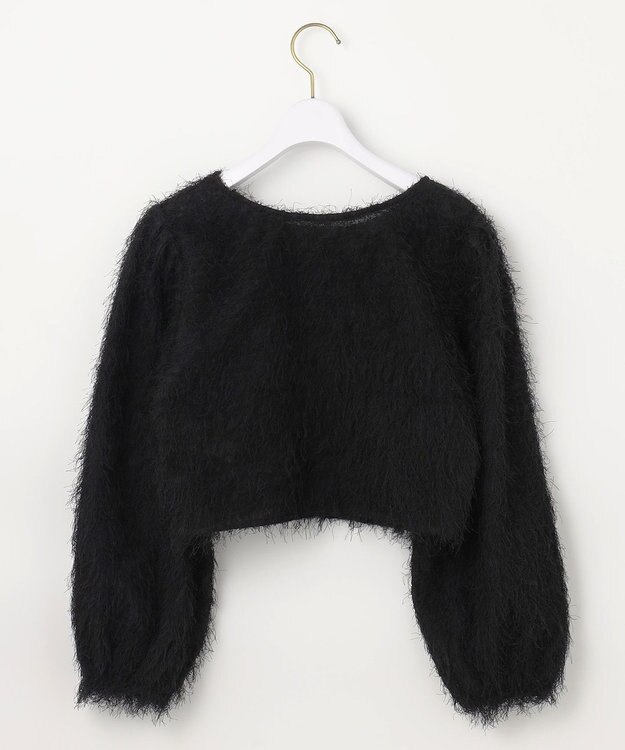 ANY SIS 【洗える】カットジャカード 羽織 ブラック