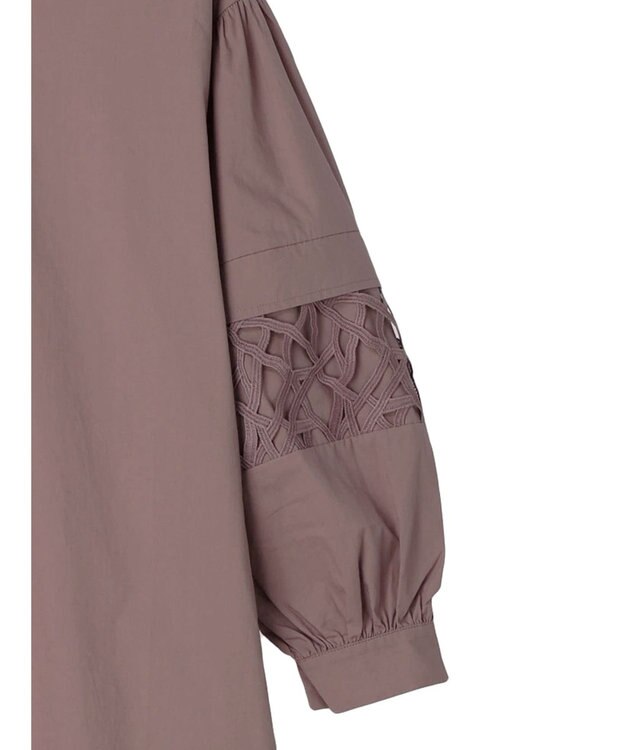 CRAFT STANDARD BOUTIQUE 袖レース使いワンピース Mocha