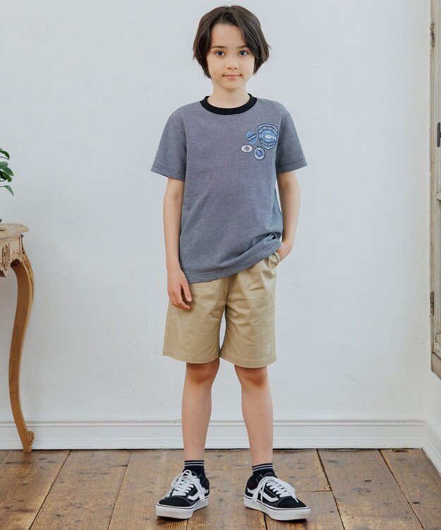J.PRESS KIDS 【140-170cm】エンブレムTシャツ ブラック