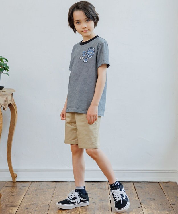 J.PRESS KIDS 【140-170cm】エンブレムTシャツ ブラック