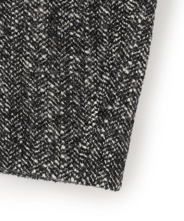 BEIGE， ROBY / フェイクレザーツイードコート Monotone