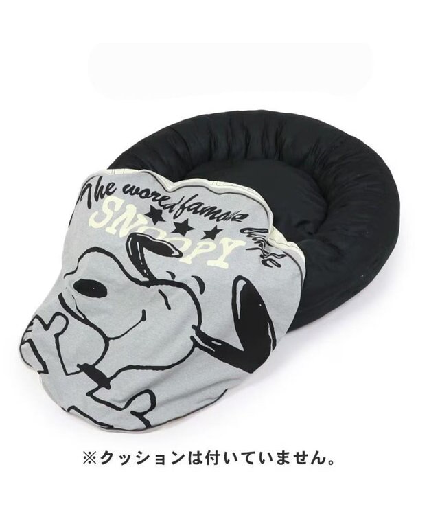 PET PARADISE スヌーピー 替えカバー 《ハッピーダンス柄》 (60cmの丸型クッションに対応） 替えカバー