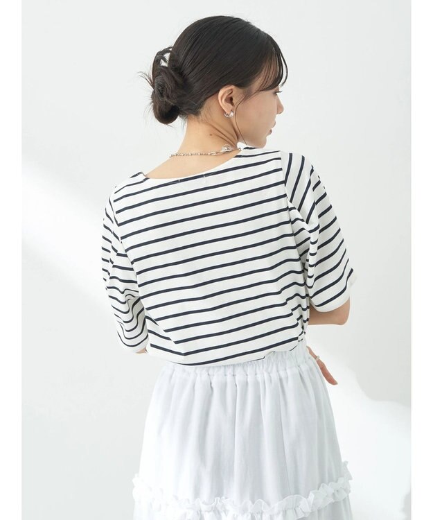 earth music&ecology タックスリーブＴ Border