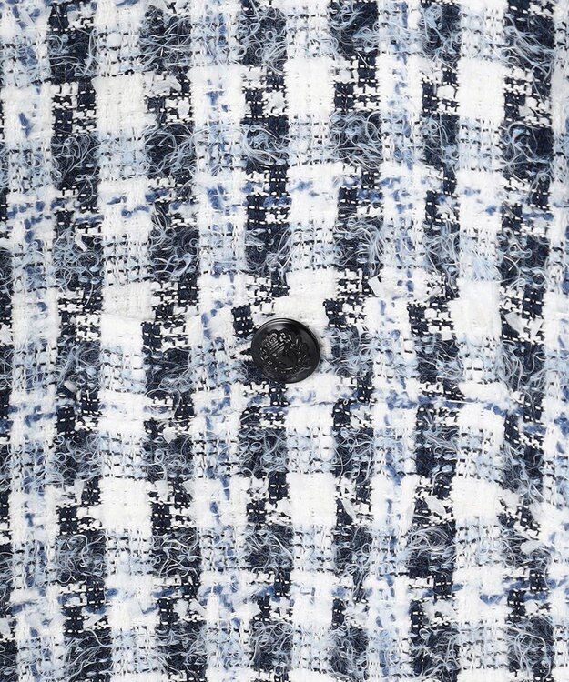 BEIGE， BERYL / ファンシーツイードノーカラージャケット Navy Mix