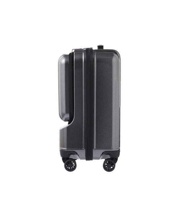 ACE BAGS & LUGGAGE ACE クレスタ フロントポケット付きスーツケース 2~3泊 機内持ち込み 06315 エース ブラックカーボン