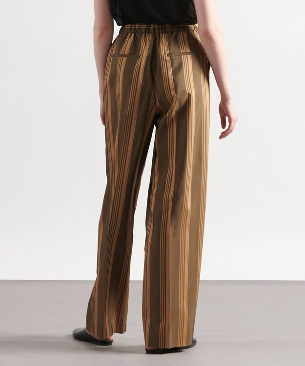 JOSEPH ビッグストライプ　キャロットトラウザーズ Beige/black