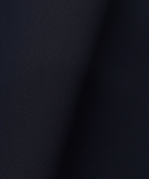 23区 L 【Lサイズ限定/吸水速乾/UVカット/接触冷感/】ストレッチジョーゼット ガウチョパンツ ネイビー系