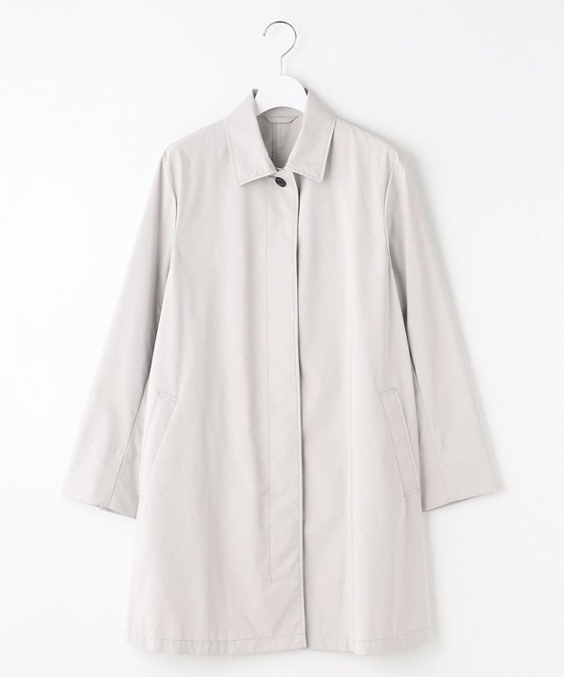 J.PRESS LADIES S 【洗える・撥水】ポリアーティローザ シングル トレンチコート ライトグレー系