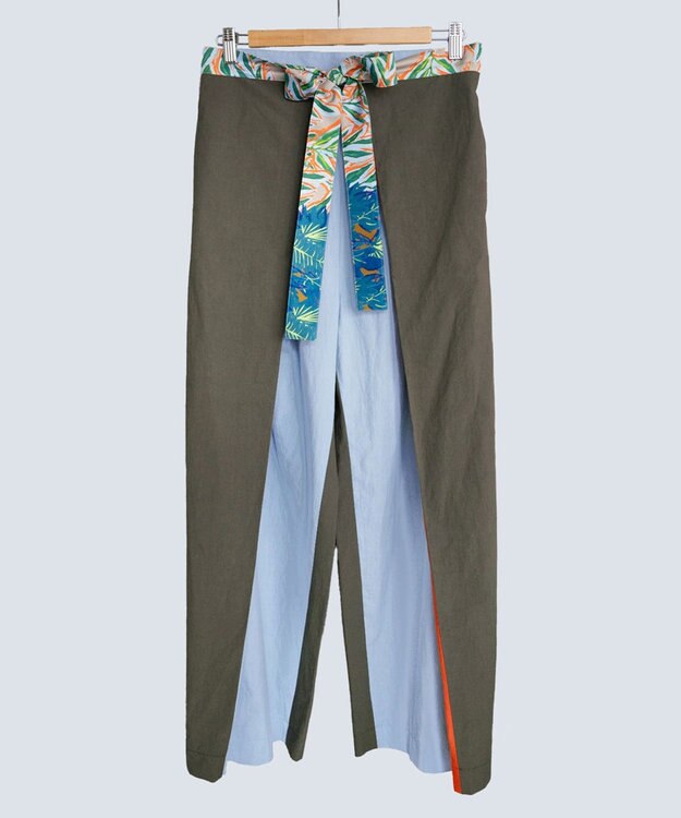 COQ 2WAY KNOT COTTON 前後2WAYパンツ スカイブルー