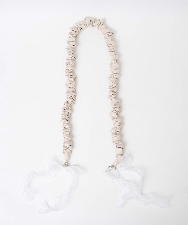 WEGO セットリボンPUストラップ ホワイト