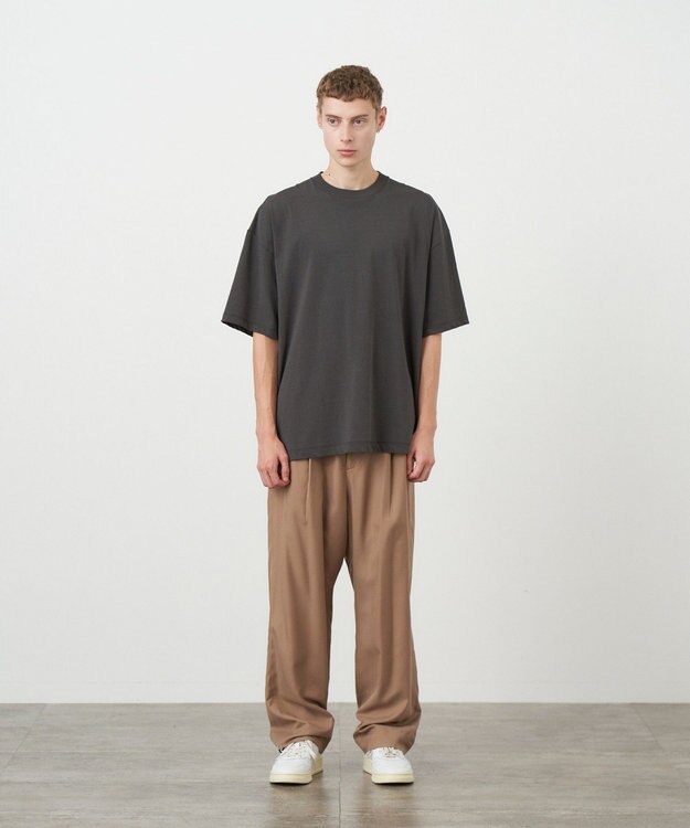 ATON FRESCA PLATE | オーバーサイズTシャツ - UNISEX CHARCOAL GRAY