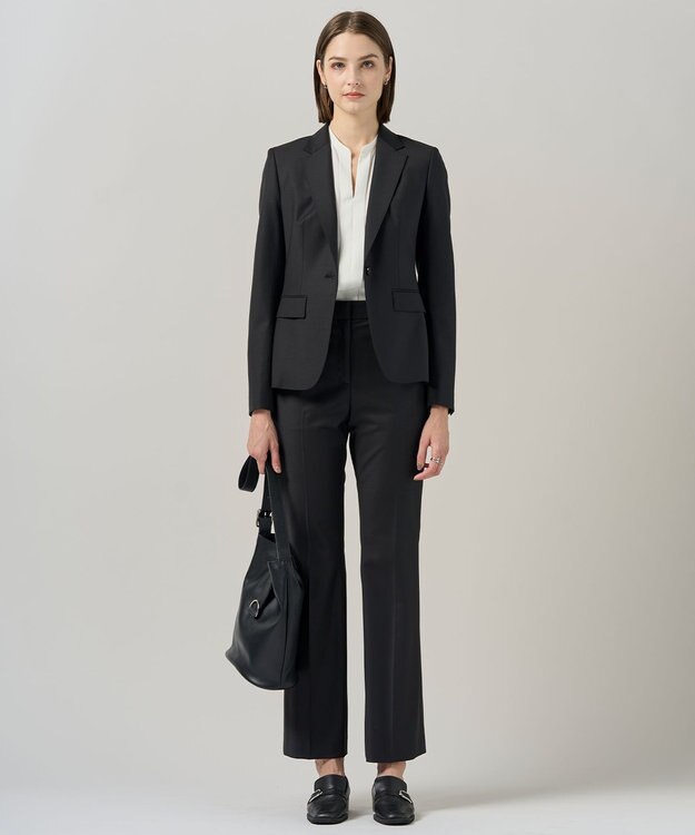 ICB 【新色追加・セットアップ対応】Bahariye セミフレアパンツ ブラック系