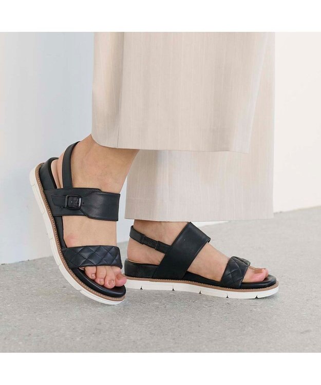 Riz raffinee <Riz raffinee>フッドベッドサンダル ブラック