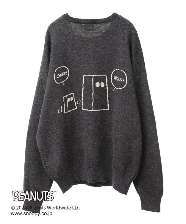 CRAFT STANDARD BOUTIQUE 【PEANUTS】クルーネックニット Black