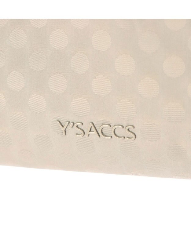 Y'SACCS PolkaDots口折れショルダー　Mサイズ グレージュ