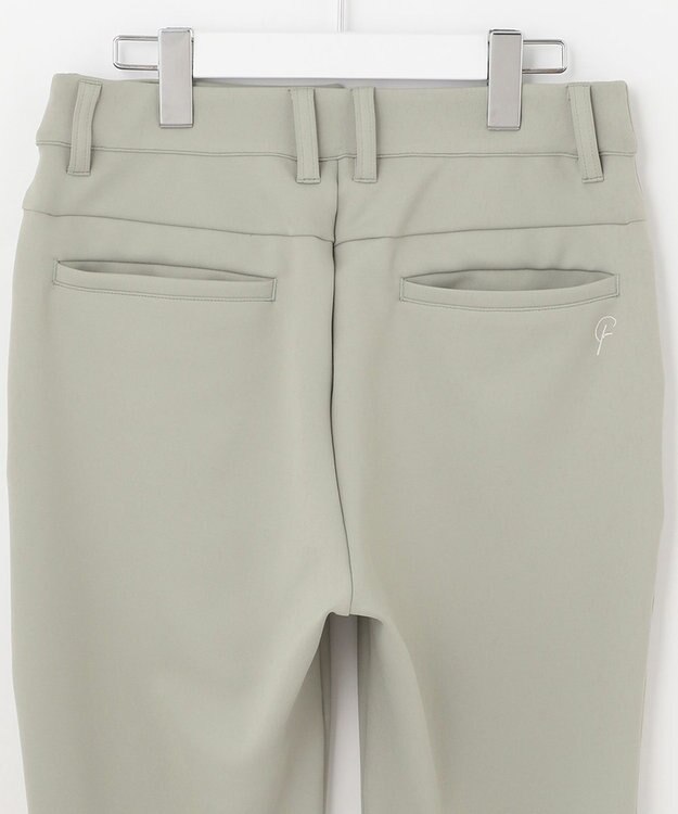 23区GOLF 【WOMEN】【23Fondation/WEB&一部店舗限定】ソフトダンボールニット フレアパンツ モスグリーン系