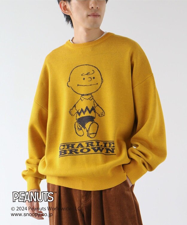 CRAFT STANDARD BOUTIQUE 【PEANUTS】クルーネックニット Mustard