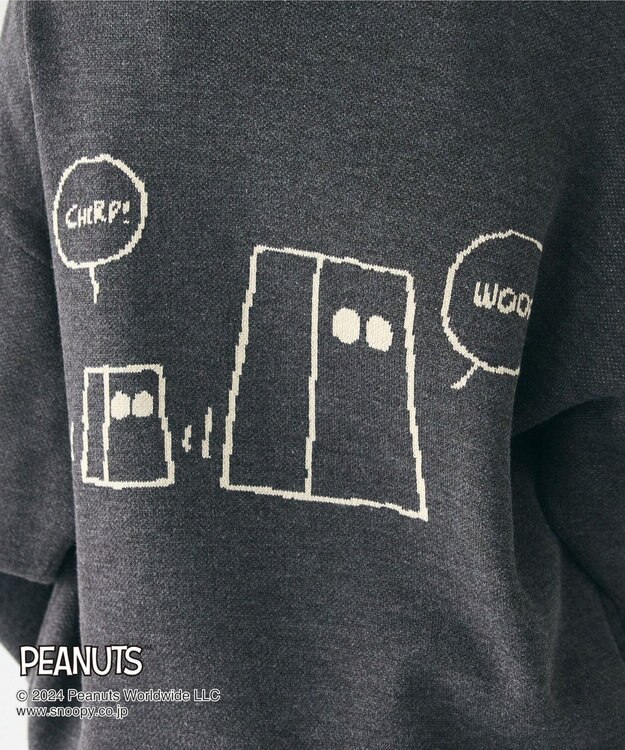 CRAFT STANDARD BOUTIQUE 【PEANUTS】クルーネックニット Black