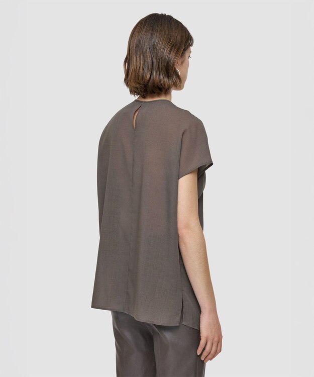 JOSEPH ブレンドウールボイル　ブラウス Mushroom