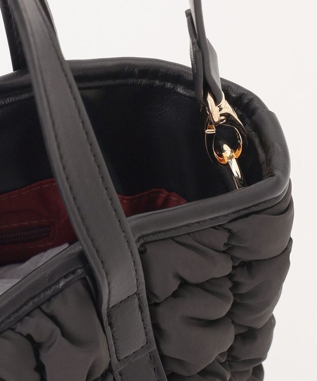 LA BAGAGERIE ポップコーンキルト2WAYトート Sサイズ ブラック