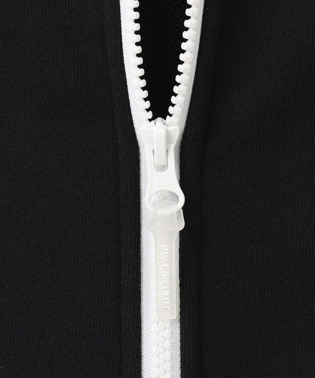 PW CIRCULUS 【MEN】アスレジャー 裏毛 ジップアップ パーカー ブラック系