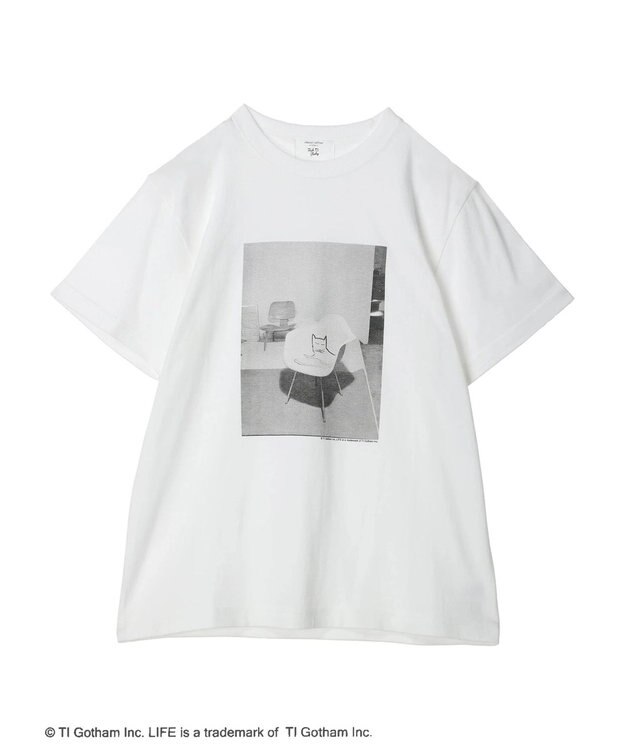 Green Parks ＬＩＦＥ　猫フォトＴシャツ White