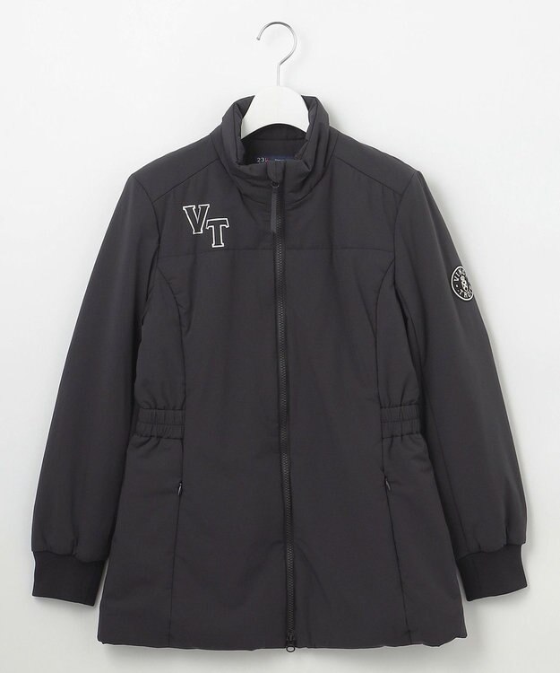 23区GOLF 【WOMEN】ミドル丈 中綿ブルゾン ブラック系