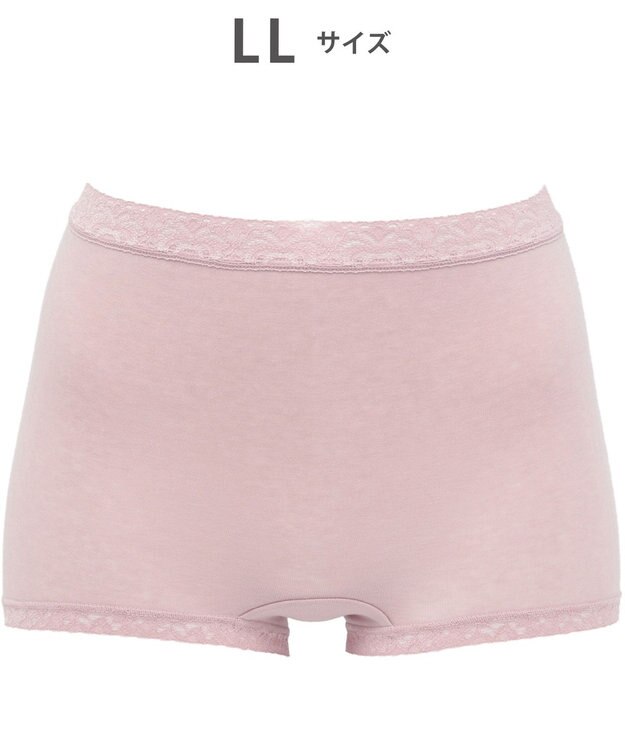 WACOAL 【ディアヒップ】 ショーツ ボーイレングス はきこみ丈ふかめ 綿混(身生地) ヒップを包みこむフィット感 やさしいはきごこち PPA113 /ワコール ストロベリー