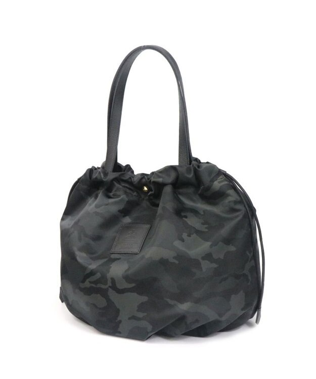 Regalo Felice 【軽量 / 大容量 / フォルムが変えられる】巾着トート / REGALO BK(ブラック×ブラック)