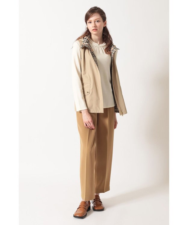 DAKS リバーシブル ハウスチェックベスト ベージュ