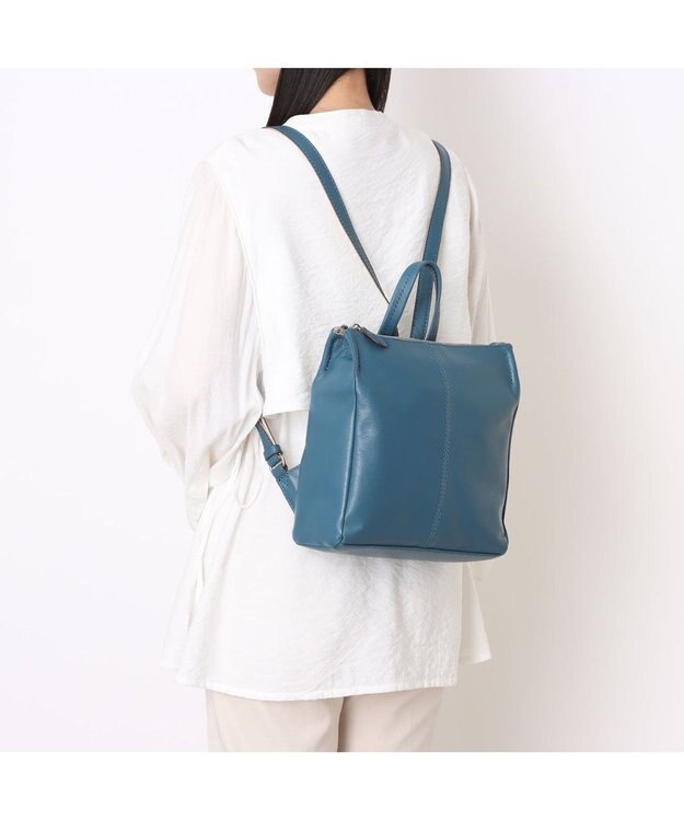 UNBILLION アトランタ ATLANTA / やぎ革軽量ミニリュック ブルー