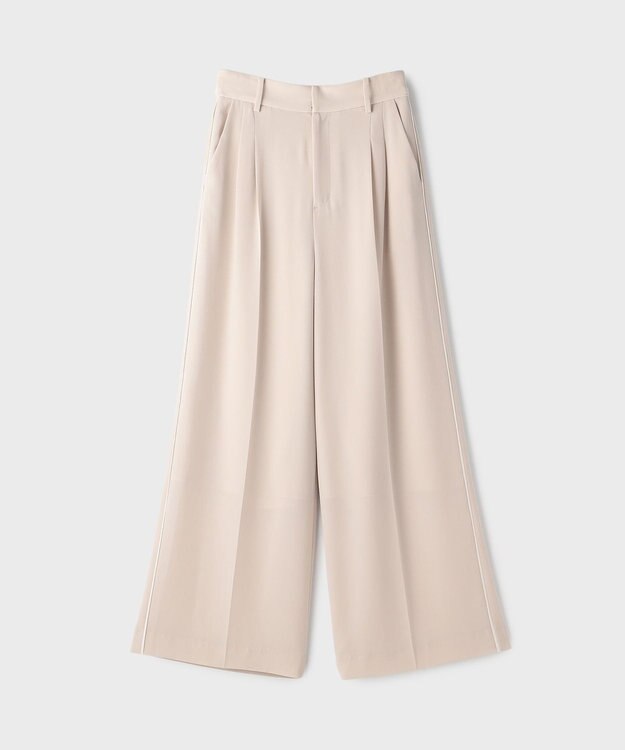 GRACE CONTINENTAL トリアセタックワイドパンツ ベージュ