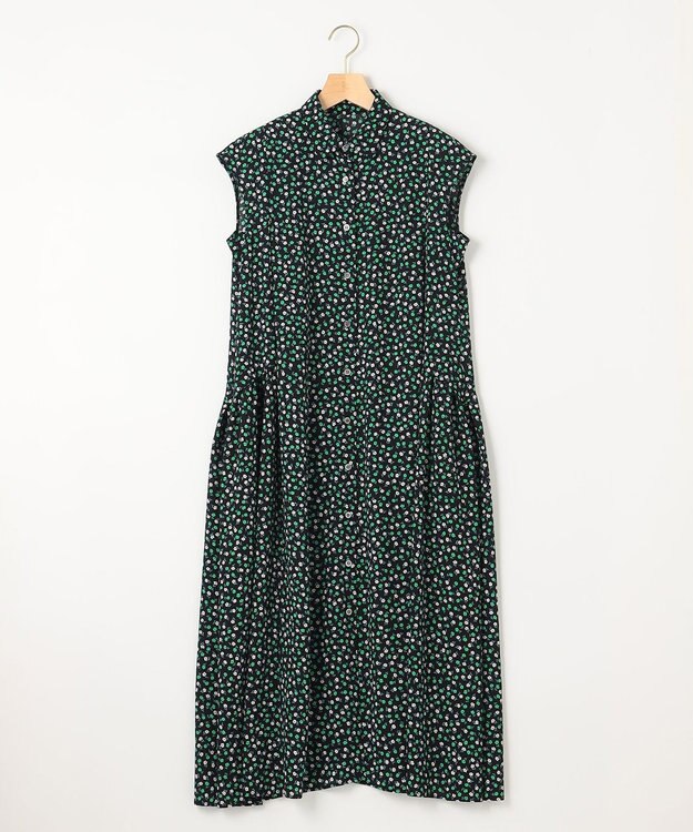 組曲 【洗える】プティフラワージョーゼットシフォン ワンピース グリーン系5