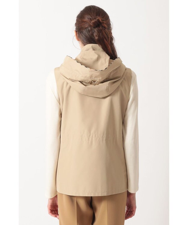 DAKS リバーシブル ハウスチェックベスト ベージュ