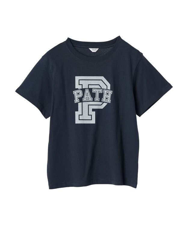 AMERICAN HOLIC アルファベット　ＴＥＥ1 Navy