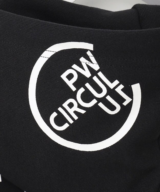 PW CIRCULUS 【MEN】アスレジャー 裏毛 ジップアップ パーカー ブラック系