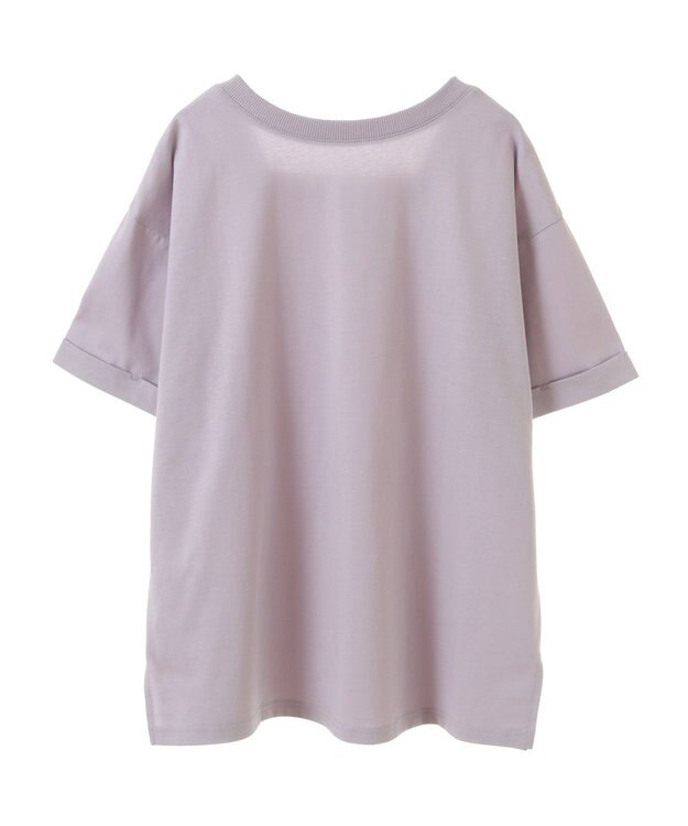 CRAFT STANDARD BOUTIQUE 接触冷感/抗菌防臭/ 前後2WAY半袖スクエアネックTee Lavender