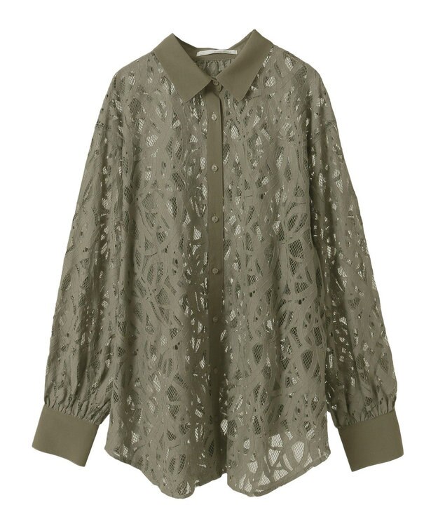 Green Parks ・ＥＬＥＮＣＡＲＥ　ＤＵＥ　総レースブラウス Sax