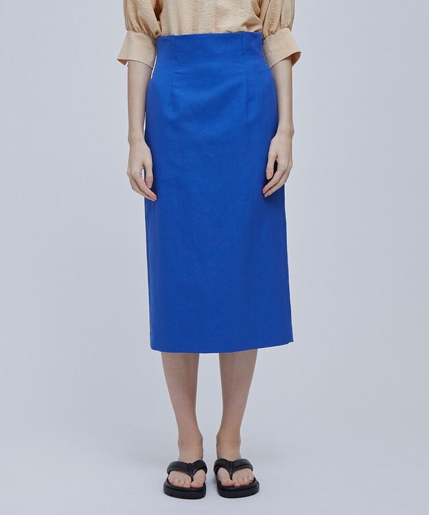 BEIGE， CLAUDE / Iラインスカート Blue