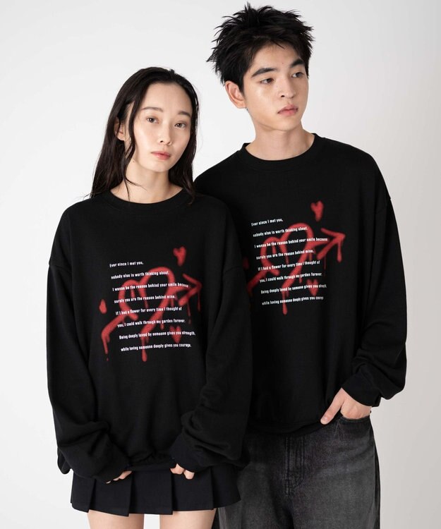 WEGO 【ユニセックス着用ITEM/SMLサイズ展開】アソートグラフィックプルオーバー2 柄40