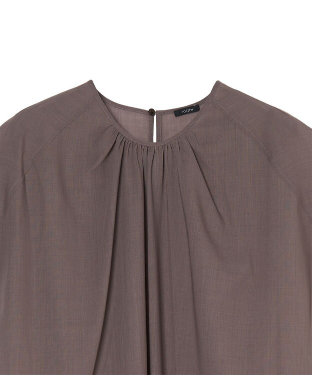 JOSEPH ブレンドウールボイル　ブラウス Mushroom