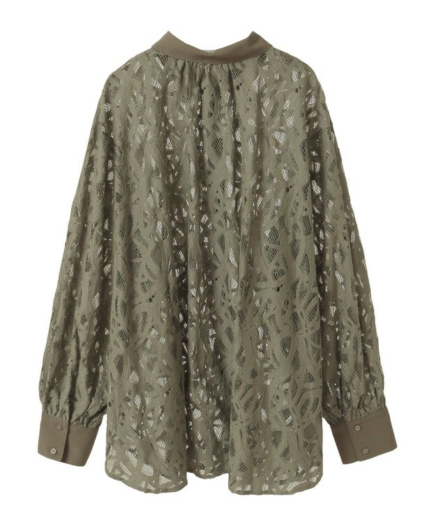 Green Parks ・ＥＬＥＮＣＡＲＥ　ＤＵＥ　総レースブラウス Sax